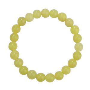 Lemon Jade Stone Stretch Bracelet
